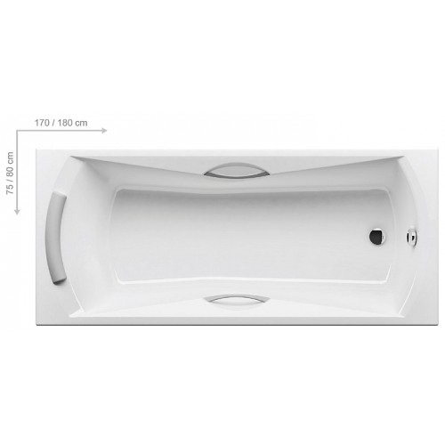 RAVAK Badewanne SONATA PU-PLUS 170 x 75 snowwhite C9010P0000