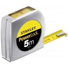 Stanley 0-33-932 PowerLock Rollbandmaß Kunststoff 5m mit Sichtfenster