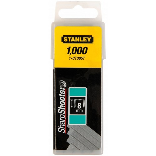 Stanley 1-CT305T Flachklammern mit schmaler krone - 8mm, 1000 Stück