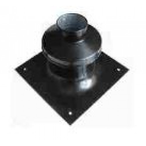 RICOMGAS Schornsteinabschlussdeckel mit Ansaugmöglichkeit, 30 × 30 cm, ZB80SCH-AL