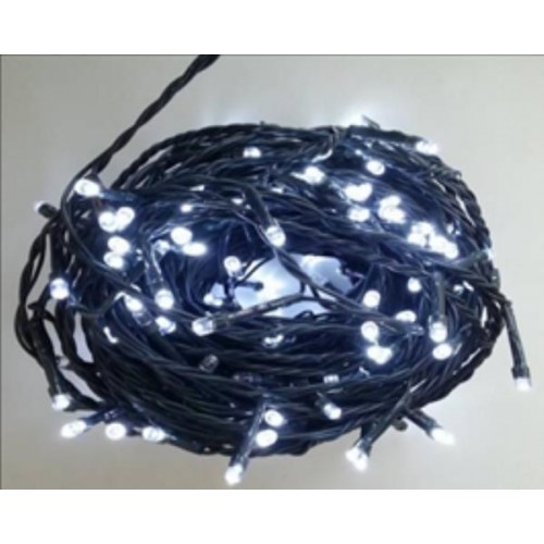 Weihnachtsbeleuchtung 180 LED - Weiß / 18LED blinkt 24V IP44, VS484