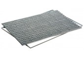 ACO Vario Indoor Schuhabstreifer Rips, Fußmatte mit ALU Rahmen, 75 x 50cm, grau 37256