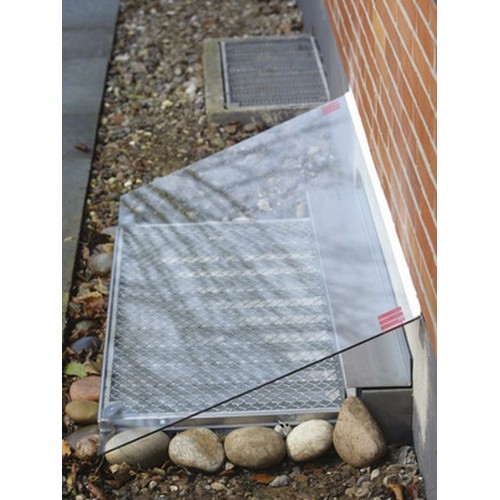 ACO Therm Lichtschachtabdeckung aus ESG Glas für LS 125 x 40 cm 35902