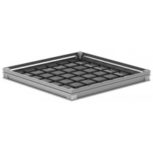 ACO Uniface AL shallow – Aluminium, Innere Lichte: 800x800 Aüßere Lichte: 900x900 415150