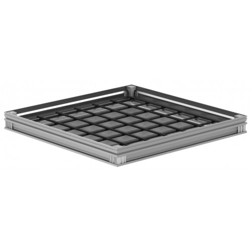 ACO Uniface AL shallow – Aluminium, Innere Lichte: 800x800 Aüßere Lichte: 900x900 415150