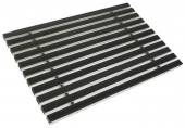 ACO Schuhabstreifer Gummimatte, ALU Fußmatte, 75 x 50cm, schwarz 01214