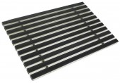 ACO Schuhabstreifer Gummimatte, ALU Fußmatte, 100 x 50cm, schwarz 01215
