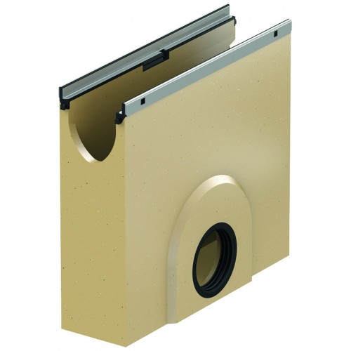 ACO DRAIN XtraDrain X100 Einlaufkasten 0,5 m DN/OD 110, Stahlkante 132564