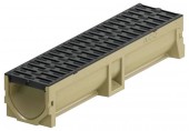 ACO Self Euroline 2.0 Entwässerungsrinne 0,5 m, H=10,4 cm, mit Microgrip-Rost 416326
