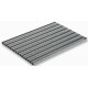 ACO Vario 2.0 Schuhabstreifermatte 60 x 60 cm, Rips mit Cassettenbürsten, hellgrau 3008314