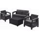 ALLIBERT CORFU BOX Lounge-Set, graphit/grau 17200180