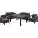 ALLIBERT CORFU FIESTA Lounge-Set, graphit/grau 17198008