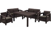 ALLIBERT CORFU FIESTA Lounge-Set, braun/grau-beige 17198008
