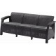 ALLIBERT CORFU LOVE SEAT MAX 3-Sitzer Sofa, 182 x 70 x 79cm, graphit/grau 17197959