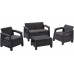 ALLIBERT CORFU Lounge-Set, graphit/grau 17197361