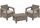 ALLIBERT CORFU WEEKEND Garten-Set, cappuccino/beige 17197786