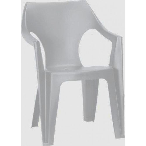 ALLIBERT DANTE Gartenstuhl, 57 x 57 x 79 cm, hell grau 17187058
