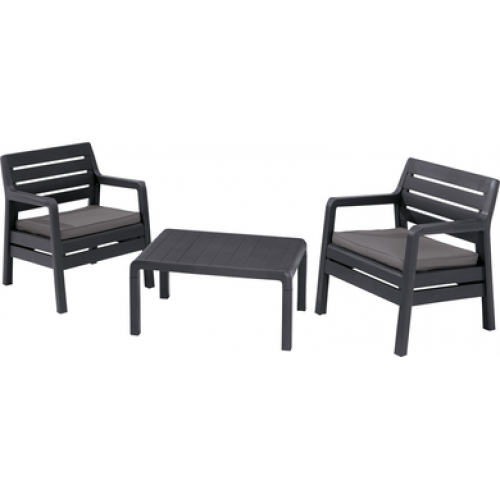 ALLIBERT DELANO Balcony Garten Set, graphit/grau 17201164