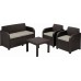 ALLIBERT GEORGIA Lounge-Set, braun/beige 17199879