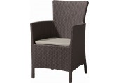 ALLIBERT IOWA Gartensessel, 62 x 60 x 89 cm, braun/beige 17197853