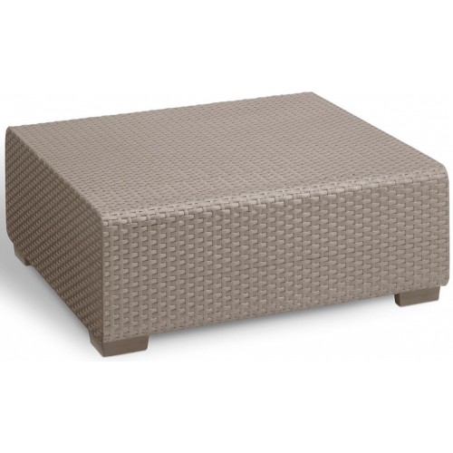 ALLIBERT SALTA/SAPPORO Gartentisch, 70 x 70 x 30 cm, cappuccino 17206013