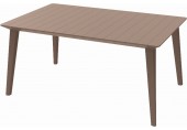 ALLIBERT LIMA 160 Gartentisch, 157 x 98 x 74 cm, cappuccino 17202806