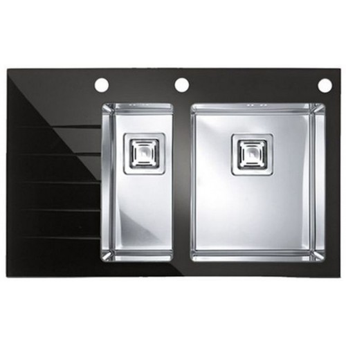 ALVEUS CRYSTALIX 20 Küchenspüle, 860 x 540 mm, rechts, schwarz 1099635 ALVEUS CRYSTALIX 20 Küchenspüle, 860 x 540 mm, rechts, schwarz 1099635