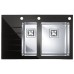 ALVEUS CRYSTALIX 20 Küchenspüle, 860 x 540 mm, rechts, schwarz 1099635