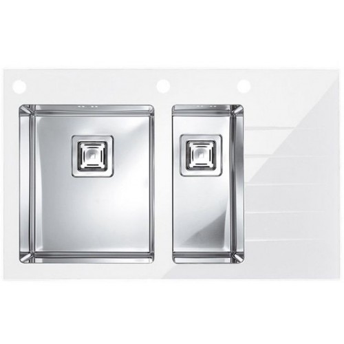 ALVEUS CRYSTALIX 20 Küchenspüle, 860 x 540 mm, links, weiß 1099642 ALVEUS CRYSTALIX 20 Küchenspüle, 860 x 540 mm, links, weiß 1099642