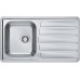 ALVEUS ZOOM 30 Maxim Edelstahlspüle, 860 x 500 mm, Satin 1108176