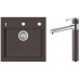 ALVEUS Set FORMIC 20 Granitspüle 520x510 mm + Küchenarmatur ZINA, Chocolate 03