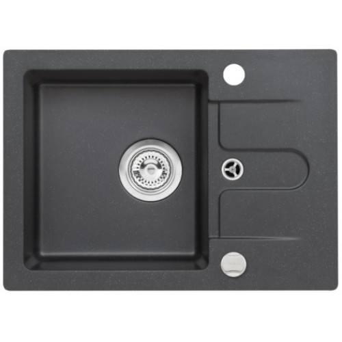 ALVEUS CORTINA 10 Granitspüle 580 x 420 mm, POP-UP, schwarz