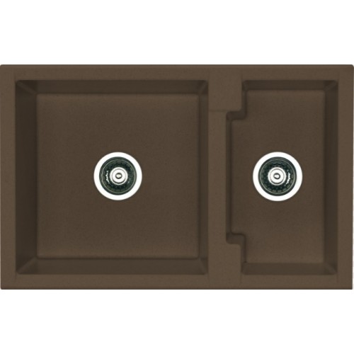 ALVEUS Cubo 50 Algranitspüle, 780 x 500 mm, espresso 1088560 ALVEUS Cubo 50 Algranitspüle, 780 x 500 mm, espresso 1088560