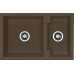 ALVEUS Cubo 50 Algranitspüle, 780 x 500 mm, espresso 1088560