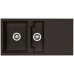 ALVEUS Algranitspüle CUBO 70 espresso