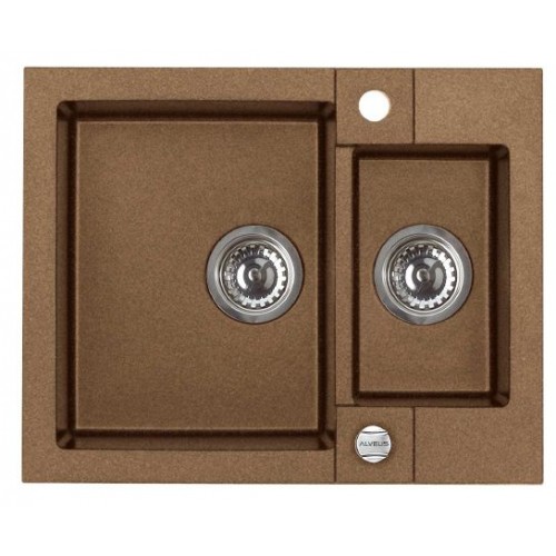 ALVEUS Algranitspüle ROCK 80 braun