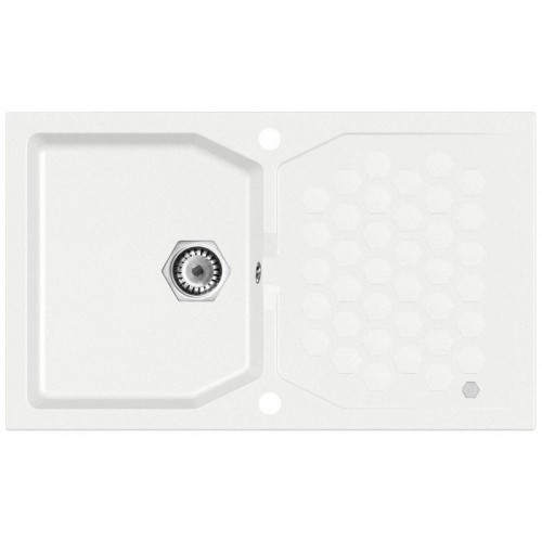 ALVEUS SENSUAL 30 Granitspüle, 850 x 520 mm, weiß