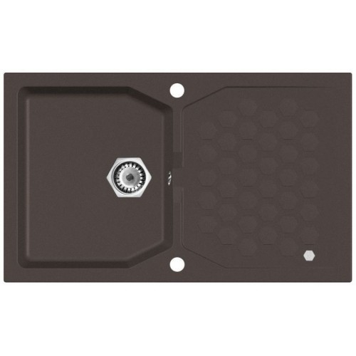 ALVEUS SENSUAL 30 Granitspüle, 850 x 520 mm, chocolate 03