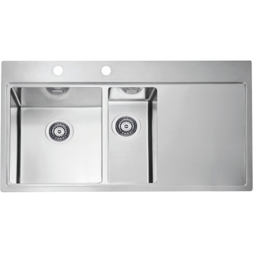 ALVEUS PURE 60 L Edelstahlspüle, 980 x 525 mm, links 1103654 ALVEUS PURE 60 L Edelstahlspüle, 980 x 525 mm, links 1103654