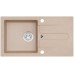 ALVEUS CORTINA 110 Granitspüle 750 x 420 mm, Siphon + Hahnlochstopfen, beige