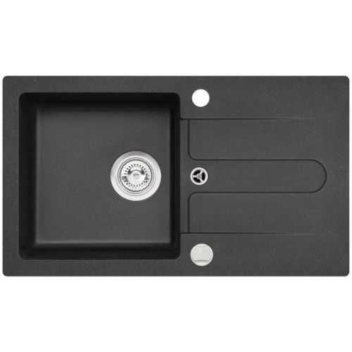 ALVEUS CORTINA 110 Granitspüle 750 x 420 mm, POP-UP, schwarz