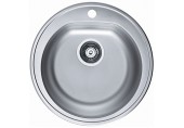 ALVEUS FORM 30 Edelstahlspüle, 510 mm, T. 185 mm, Leinen 1116757