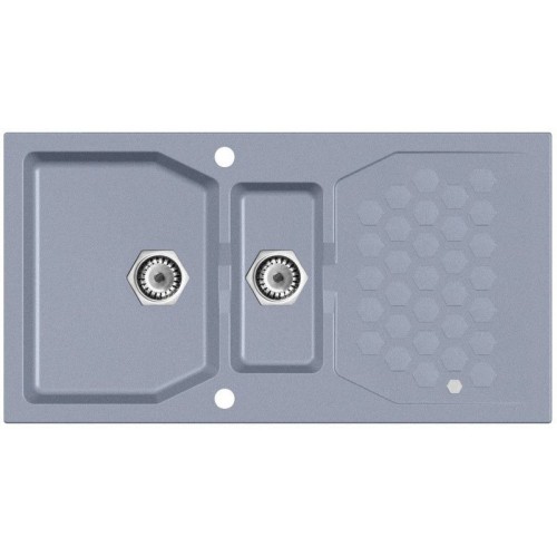 ALVEUS SENSUAL 70 Granitspüle, 980 x 520 mm, steel 04
