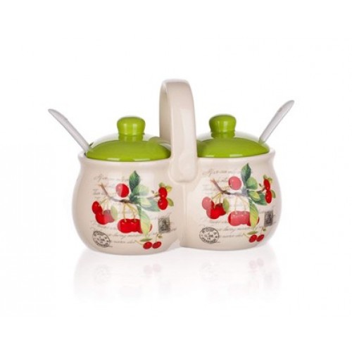 BANQUET 2-teilige Dose mit Löffeln Cherry 60ZF1097CH-A BANQUET 2-teilige Dose mit Löffeln Cherry 60ZF1097CH-A