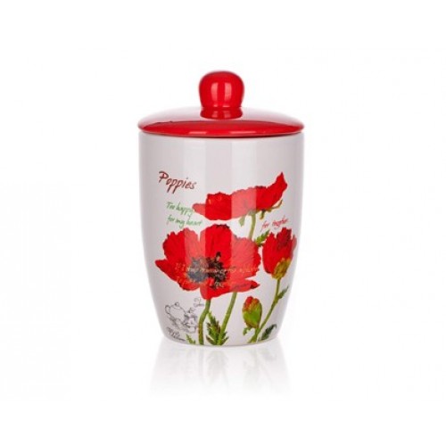BANQUET Dose mit Deckel 600 ml Rote Mohn 60ZF1131RP