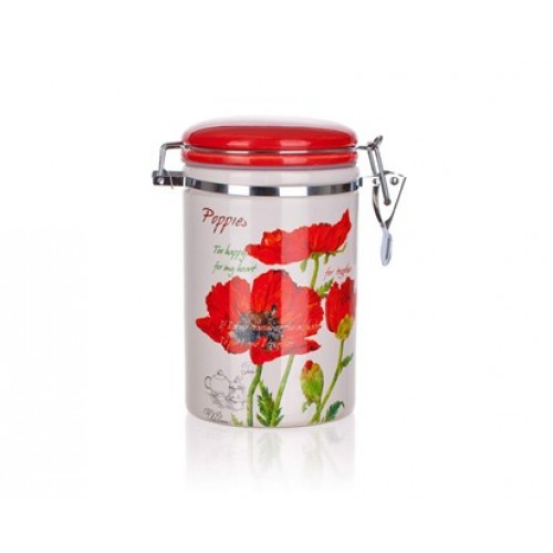 BANQUET Dose mit Deckel 750 ml Rote Mohn 60ZF1374RP