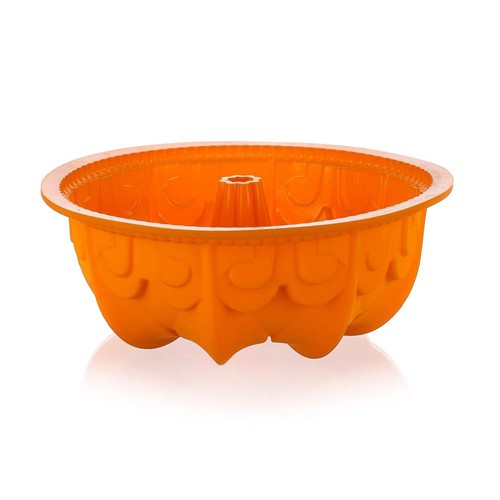 BANQUET Silikon Gugelhupf-Backform 25x9 cm Culinaria Orange 3120020O