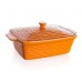 BANQUET Auflaufform mit Deckel 33x21cm, eckig, Culinaria Orange 60ZF10