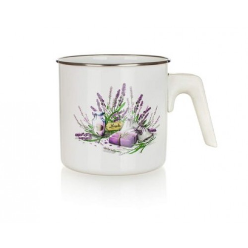 BANQUET Milchtopf emailliert 12x12cm LAVENDER 13CPSM12LAV