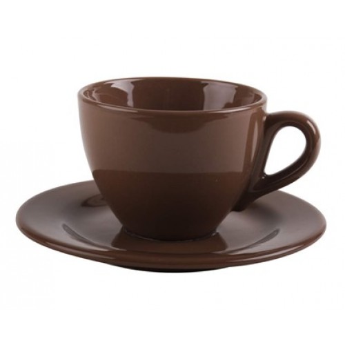BANQUET Tasse und Untertasse braun 20240A2892 BANQUET Tasse und Untertasse braun 20240A2892